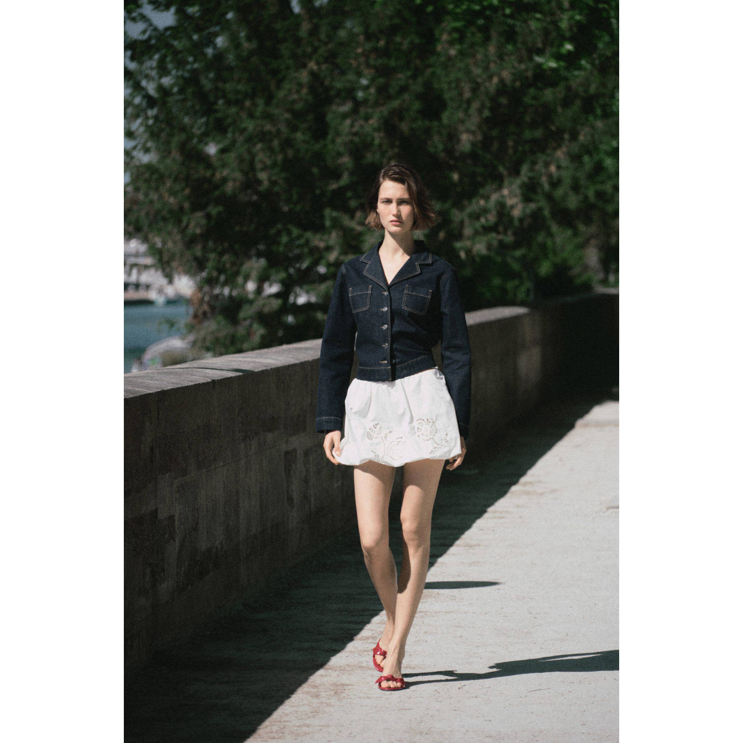Mango mini rok wit