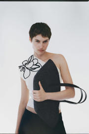 thumbnail: Mango one shoulder top ecru
