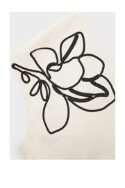 thumbnail: Mango one shoulder top ecru