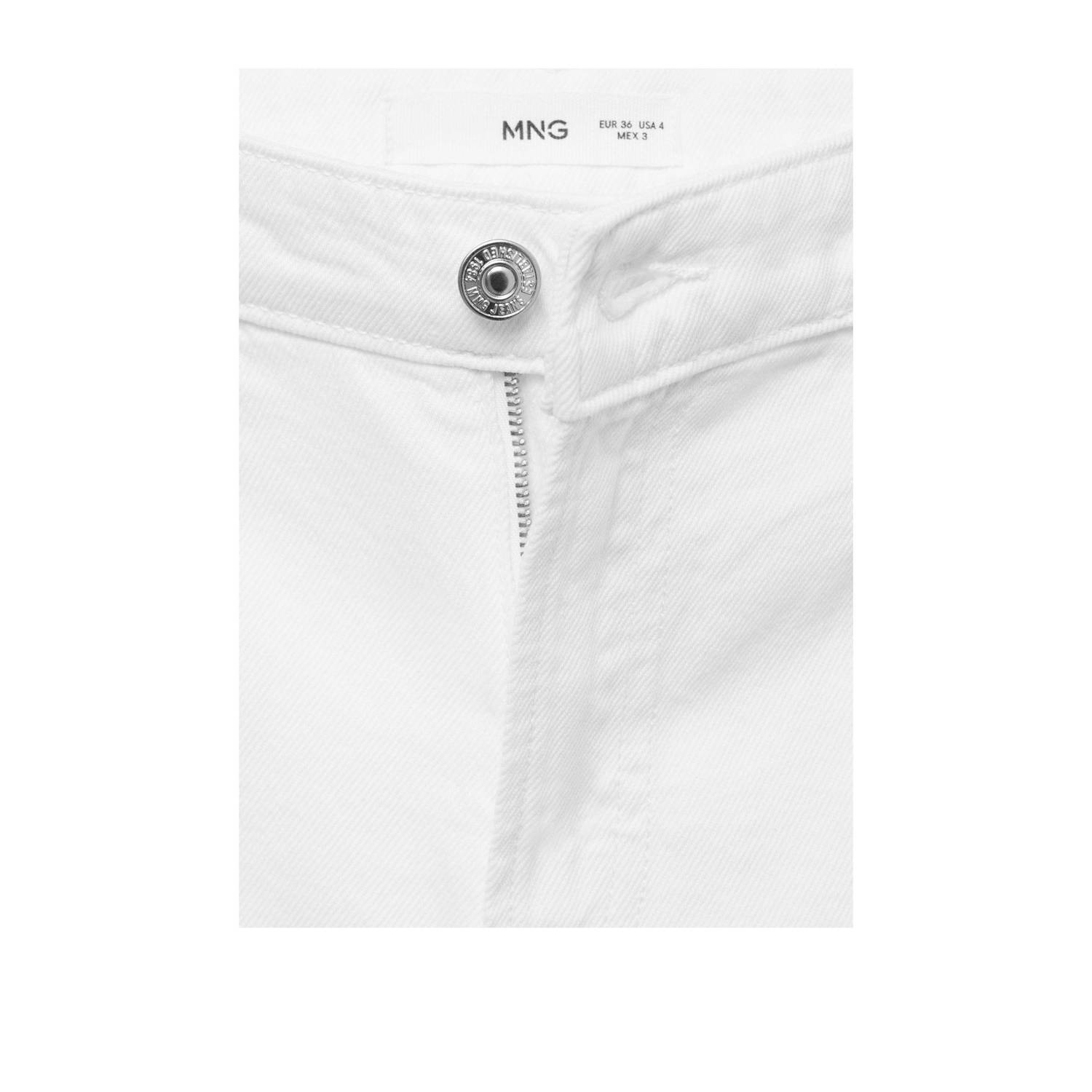 Mango denim wide leg regular waist short wit