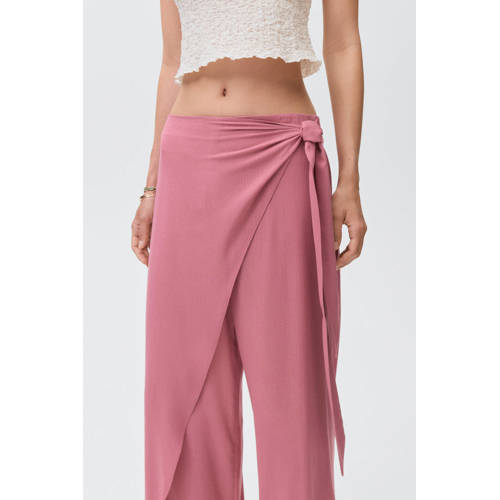 MANGO TEEN palazzo broek roze afbeelding