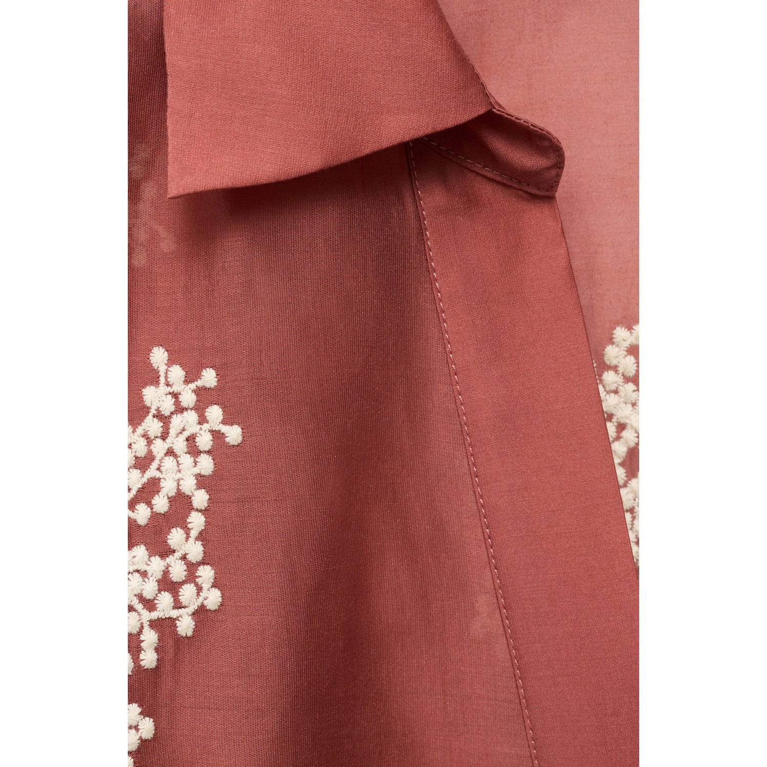 Mango blouse roodbruin