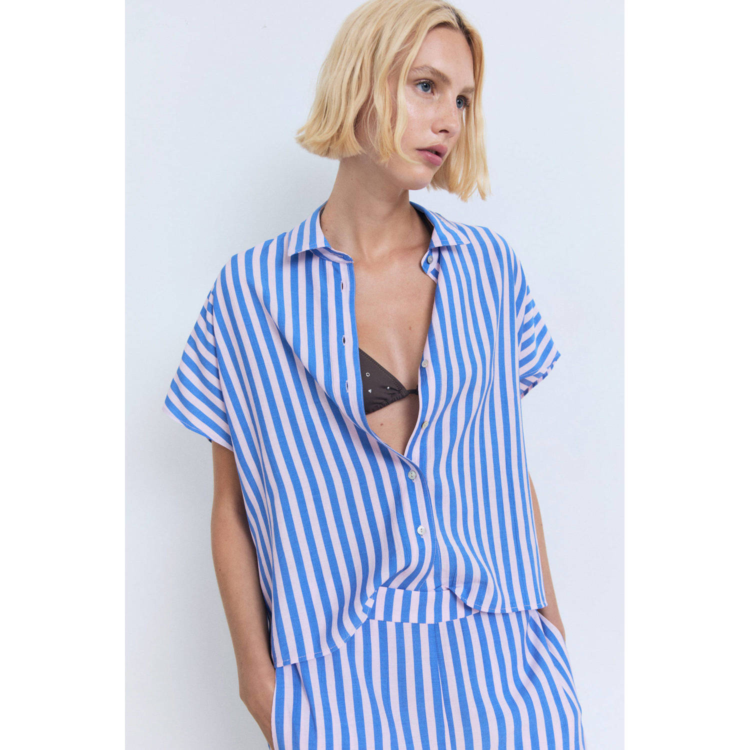 Mango blouse blauw