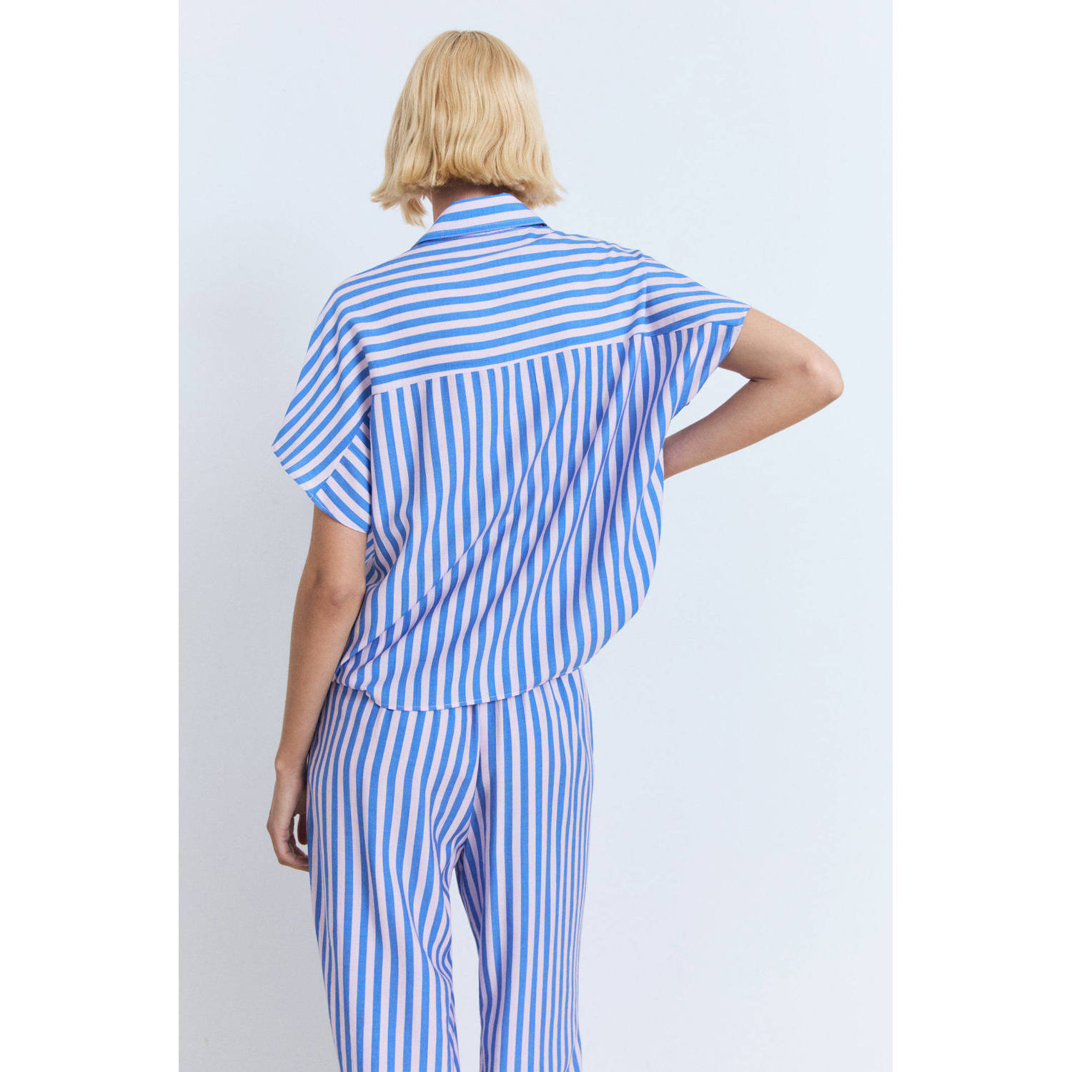 Mango blouse blauw