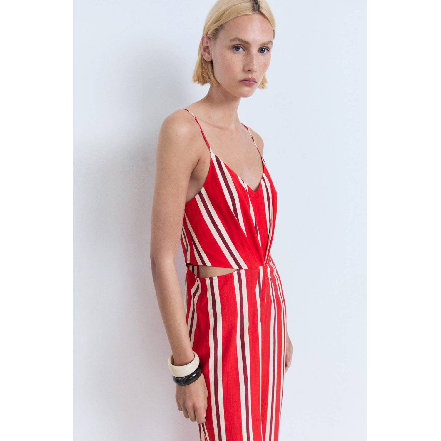 Mango rood jumpsuit