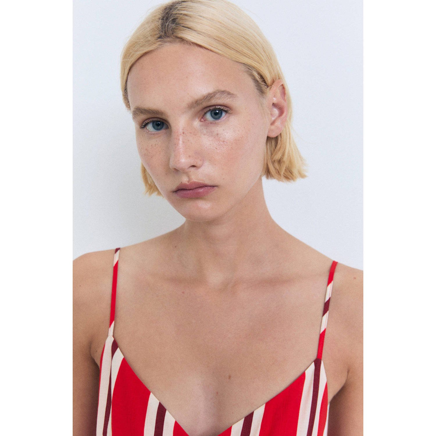 Mango rood jumpsuit