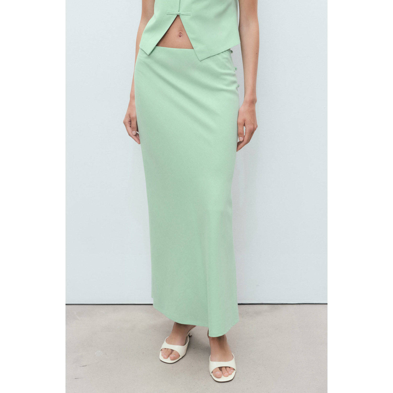 Mango linnen midi rok
