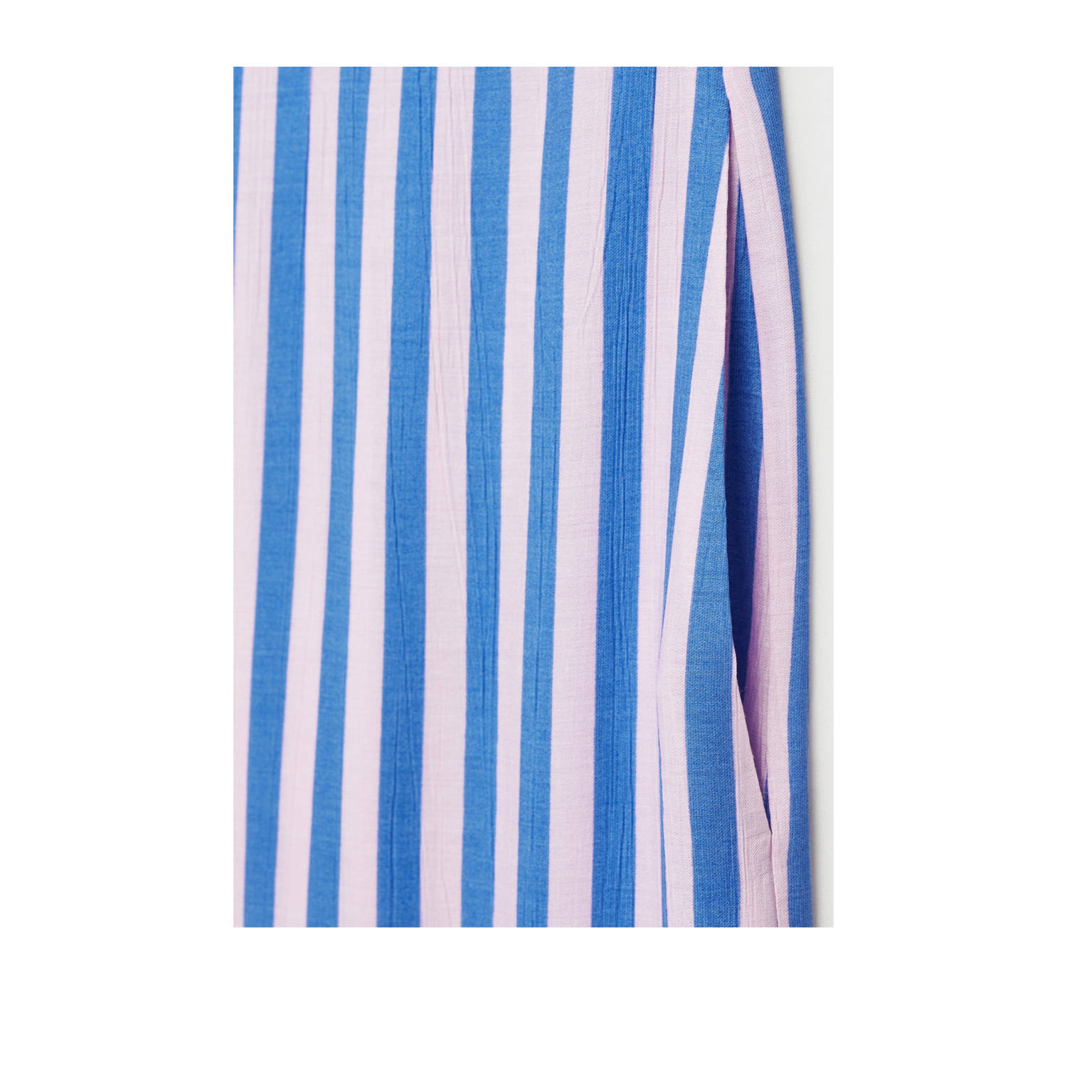 Mango wide leg regular waist broek blauw