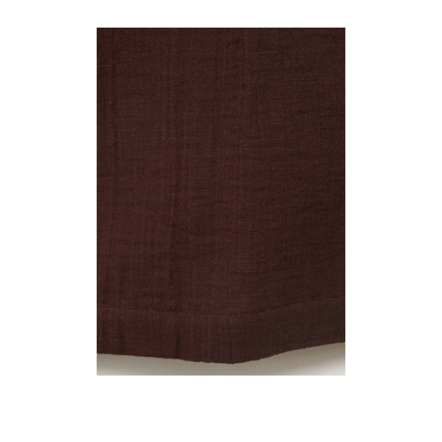 Mango wide leg regular waist casual short donkerbruin
