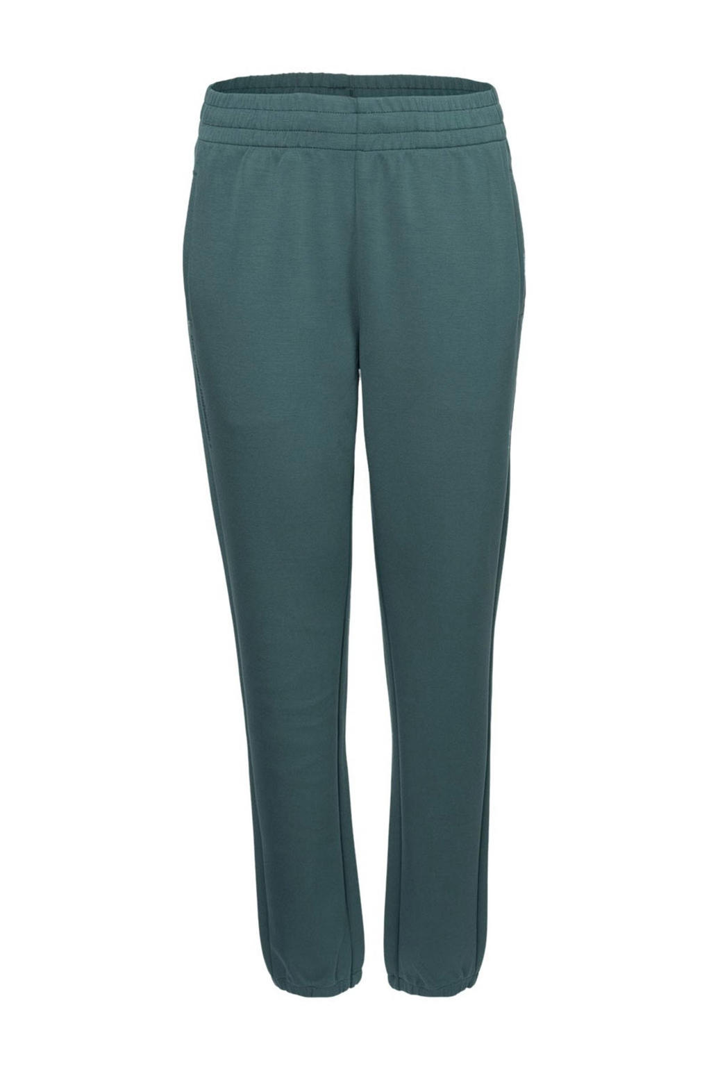 Donkergroene dames The Indian Maharadja joggingbroek van polyester met regular fit, regular waist en effen