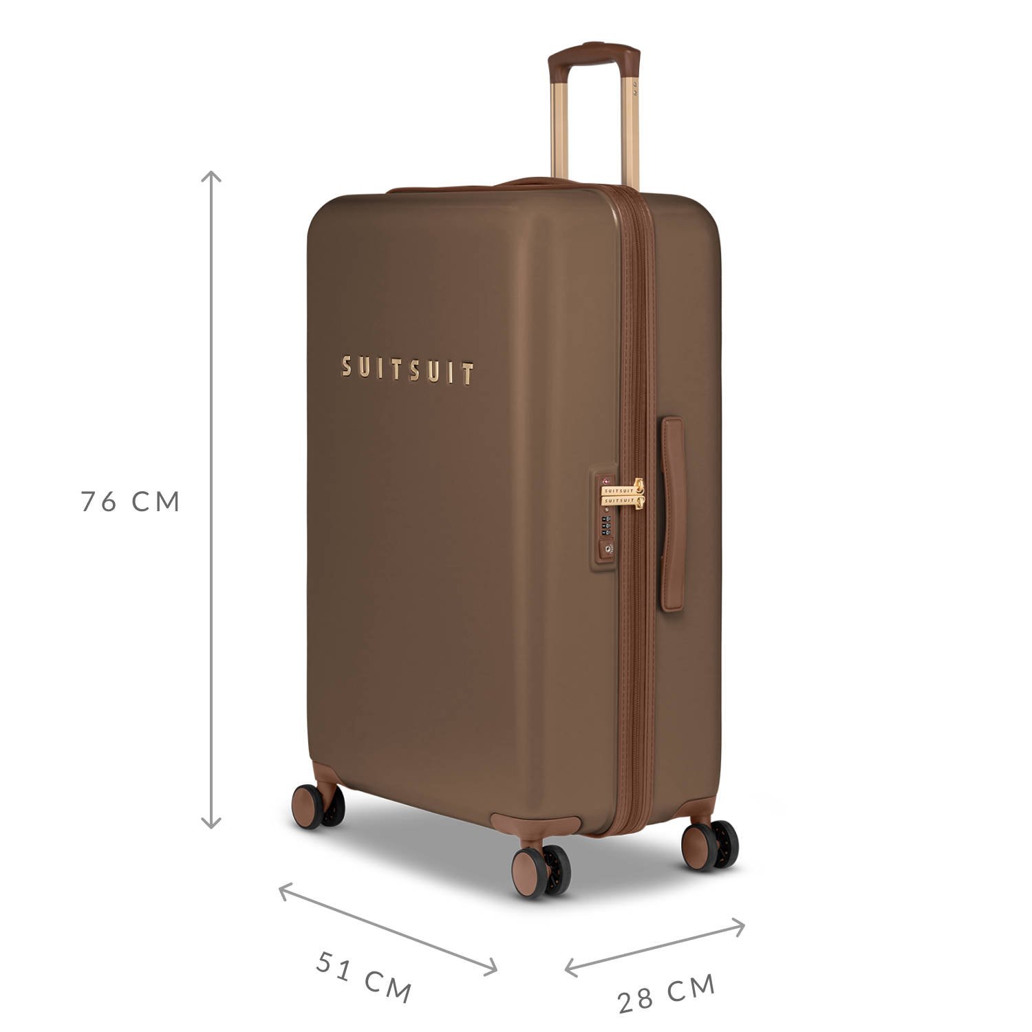 SUITSUIT trolley Fab Seventies 76 cm. Cocoa Brown