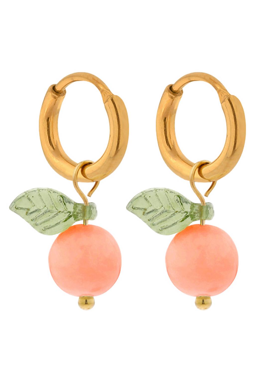Label Kiki gold plated oorbellen Aperol Spritz