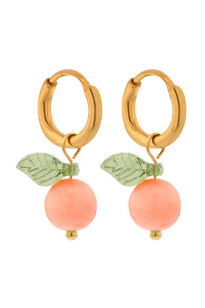 gold plated oorbellen Aperol Spritz