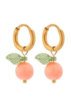 gold plated oorbellen Aperol Spritz