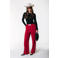Colourful Rebel wide leg regular waist casual broek rood