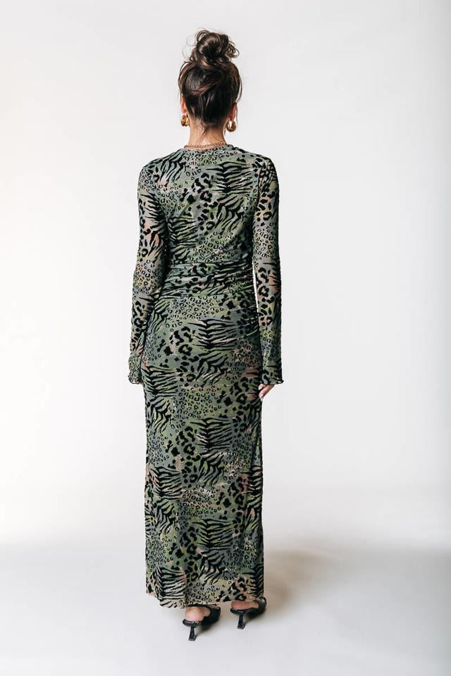 Colourful Rebel maxi jurk groen wehkamp