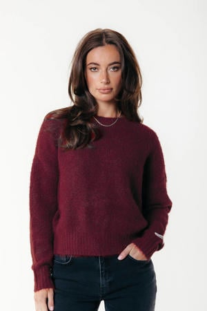 pullover donkerrood