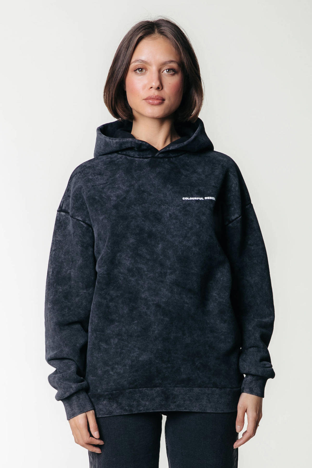 Colourful Rebel hoodie antraciet wehkamp