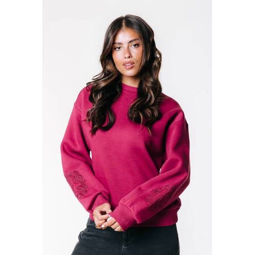 Colourful Rebel sweater donkerrood afbeelding