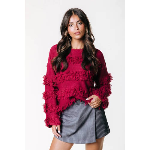 Colourful Rebel gebreide trui rood afbeelding