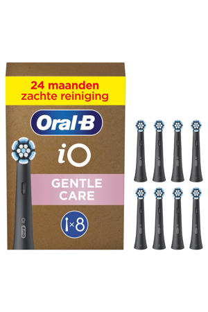 Gentle Care opzetborstels - zwart - 8 stuks