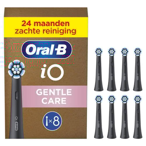 Wehkamp Oral-B iO Gentle Care opzetborstels - zwart - 8 stuks aanbieding