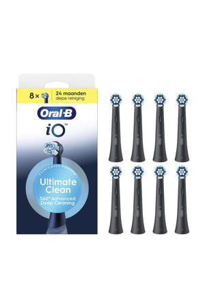  Ultimate Clean opzetborstels - zwart - 8 stuks