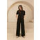 Lofty Manner glitter top zwart met glitter