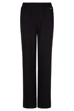 straight high waist broek zwart