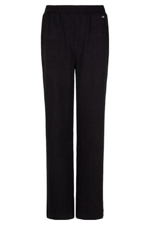 straight high waist broek zwart