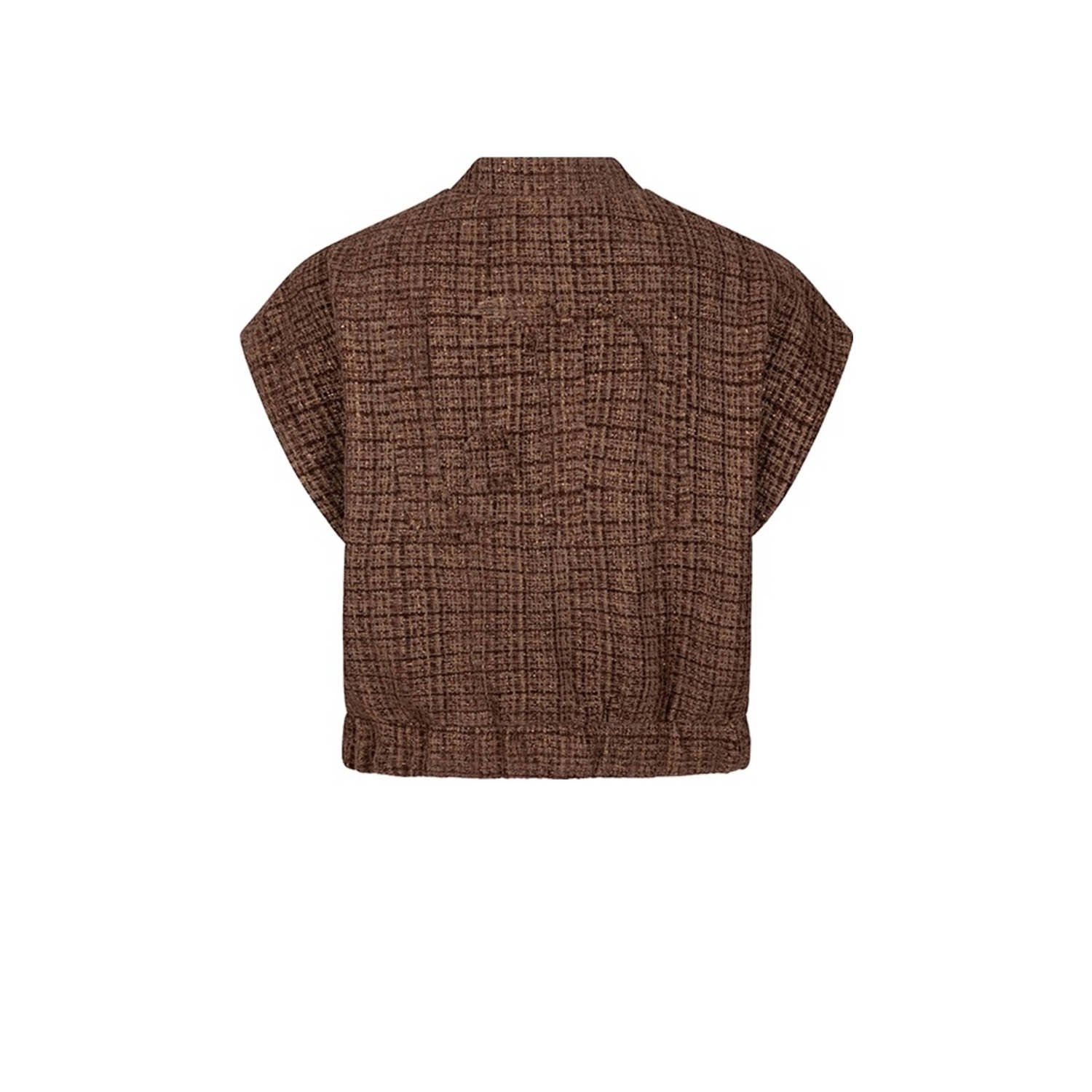 Lofty Manner bouclé gilet multi met lurex