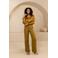 Lofty Manner wide leg regular waist broek camel