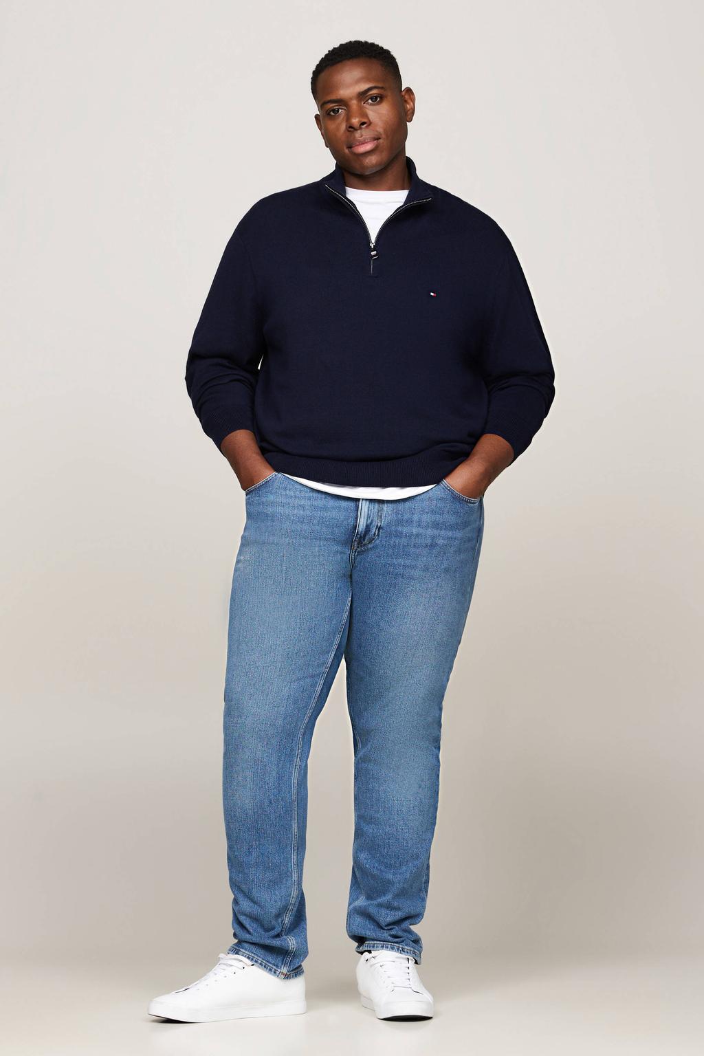 Tommy Hilfiger Big & Tall gebreide trui Plus Size donkerblauw