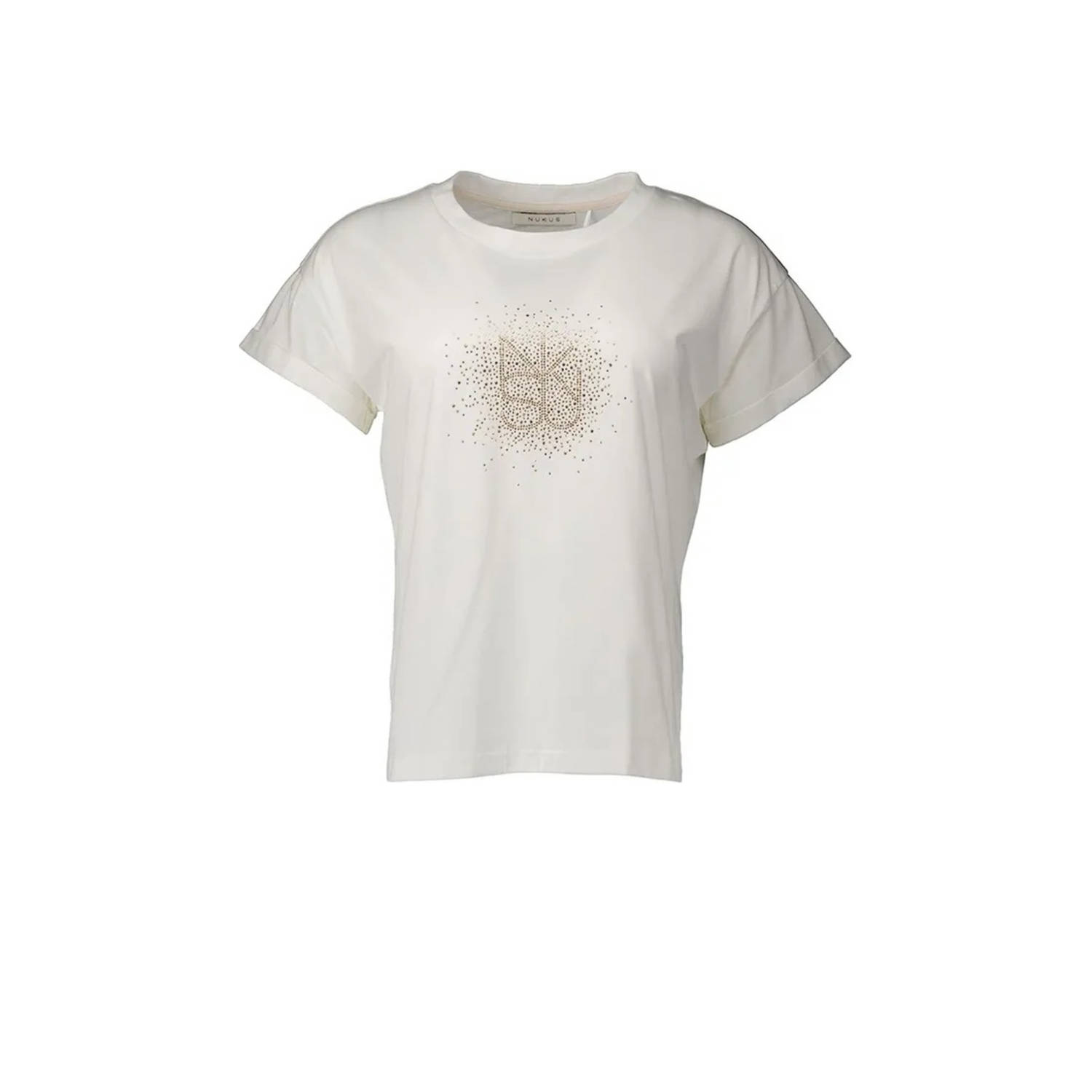 NUKUS Dames Tops & T-shirts Vilamoura Shirt Nk Strass Wit