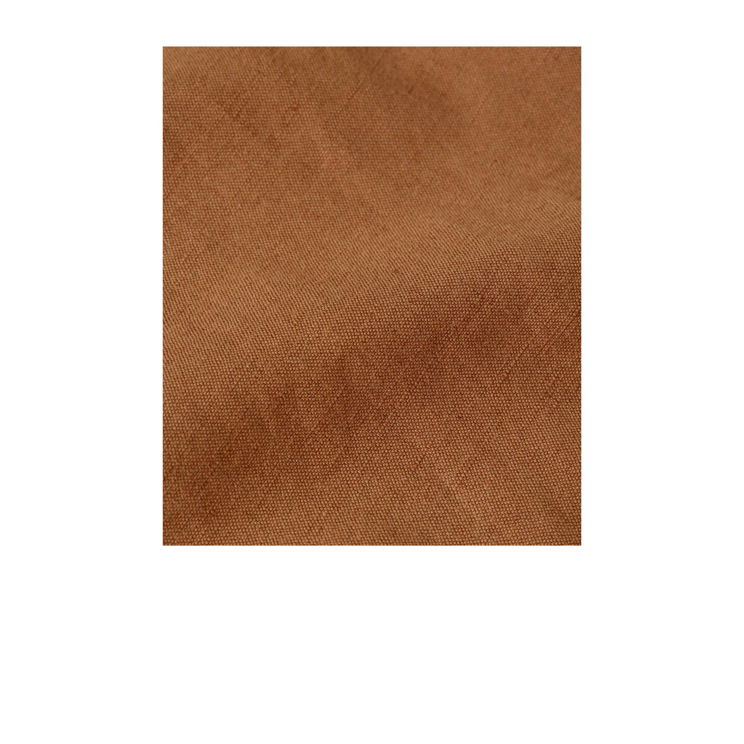 JOSH V linnen wide leg high waist broek camel