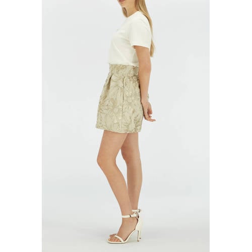 JOSH V korte rok met lurex beige afbeelding