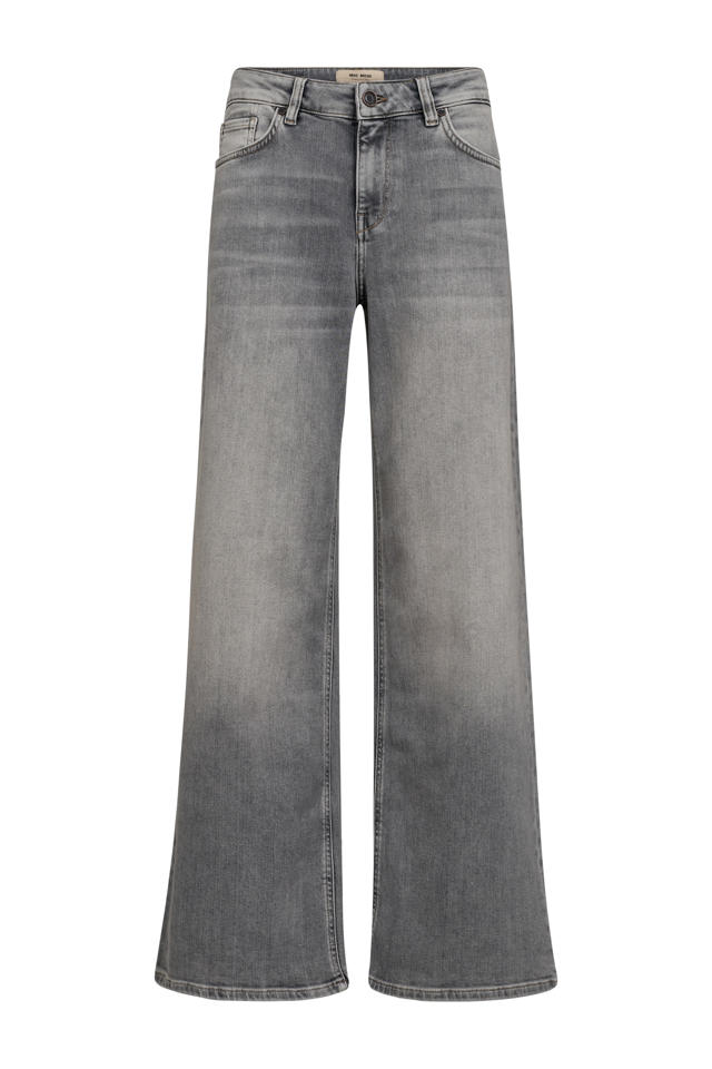 Mos Mosh wide leg jeans grey denim wehkamp