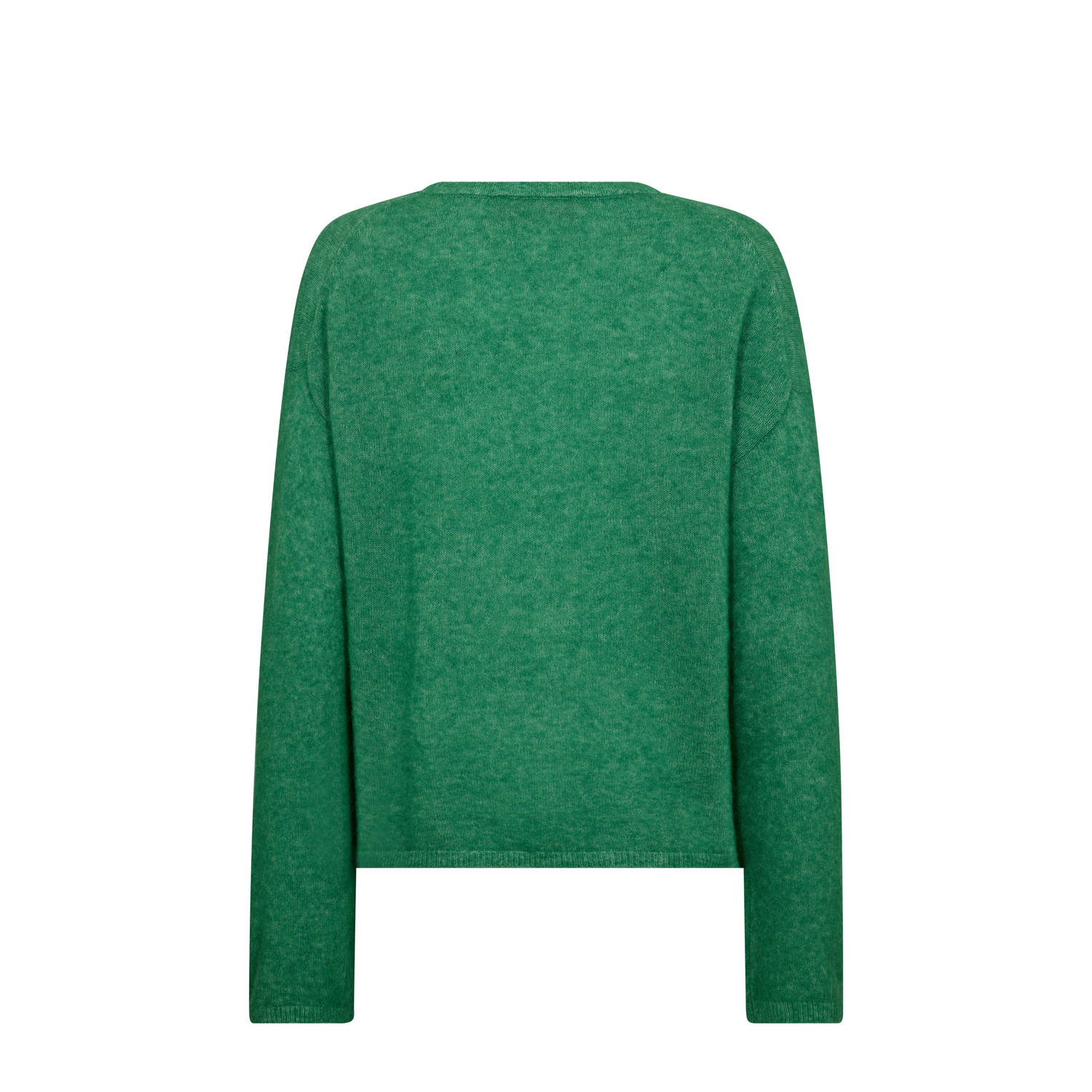 Mos Mosh wollen trui groen fijn gebreid