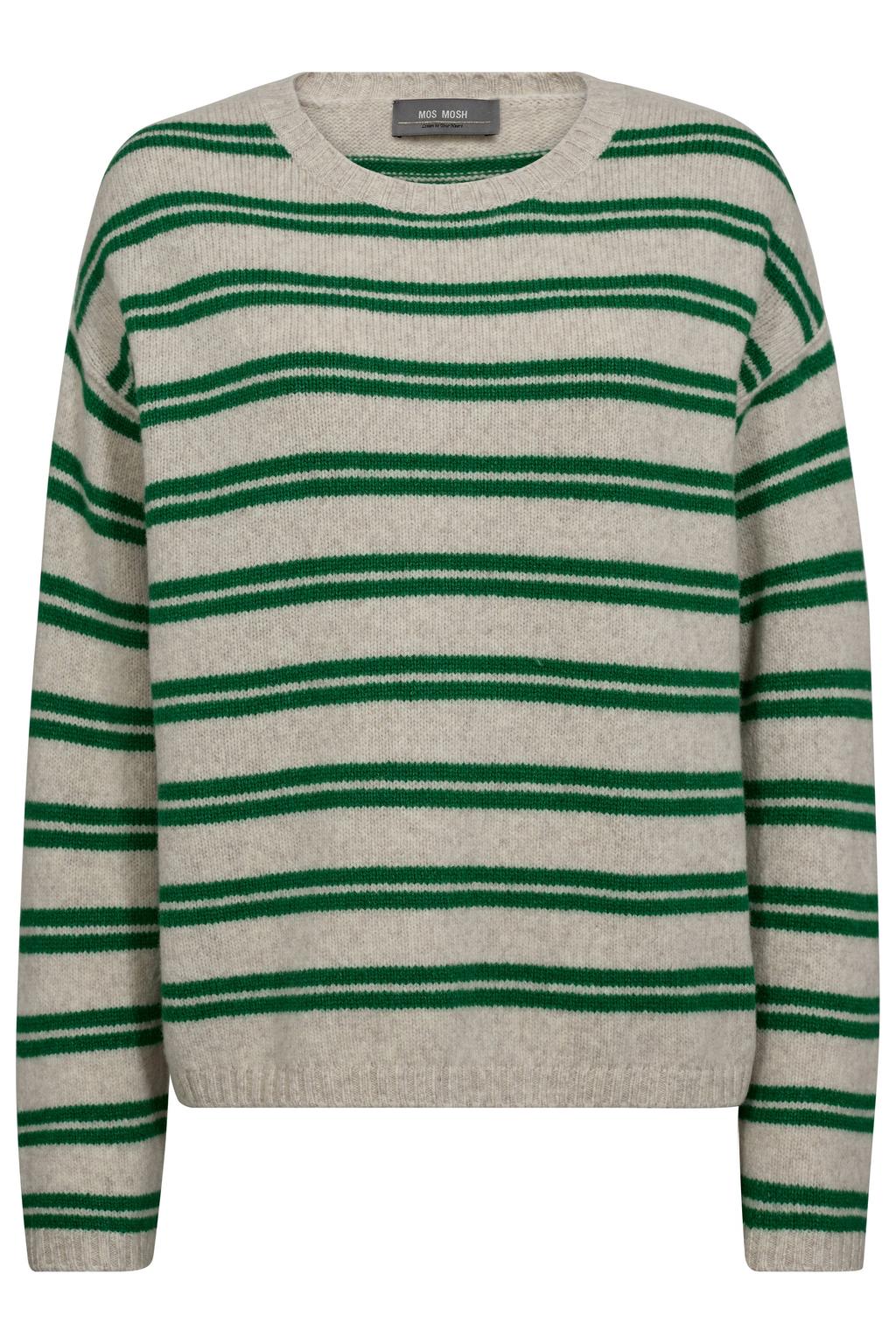 Mos Mosh wollen trui groen fijn gebreid