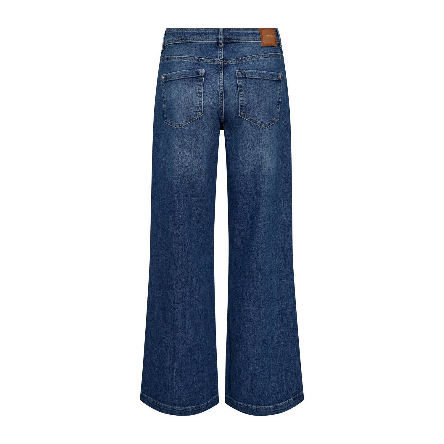 Mos Mosh wide leg jeans medium blue denim