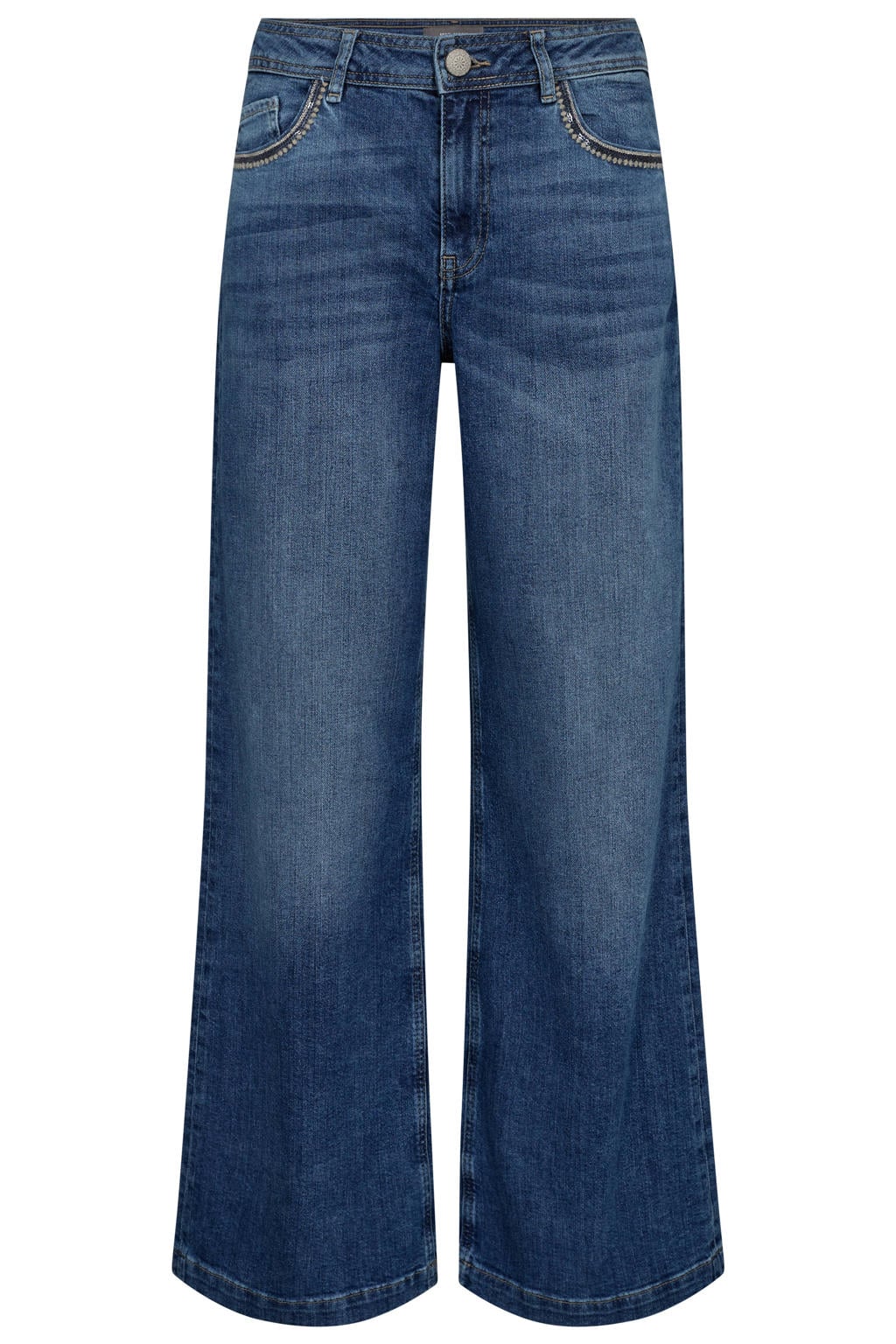 Mos Mosh wide leg jeans medium blue denim
