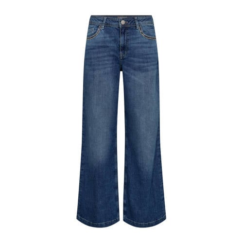 Mos Mosh wide leg jeans medium blue denim afbeelding