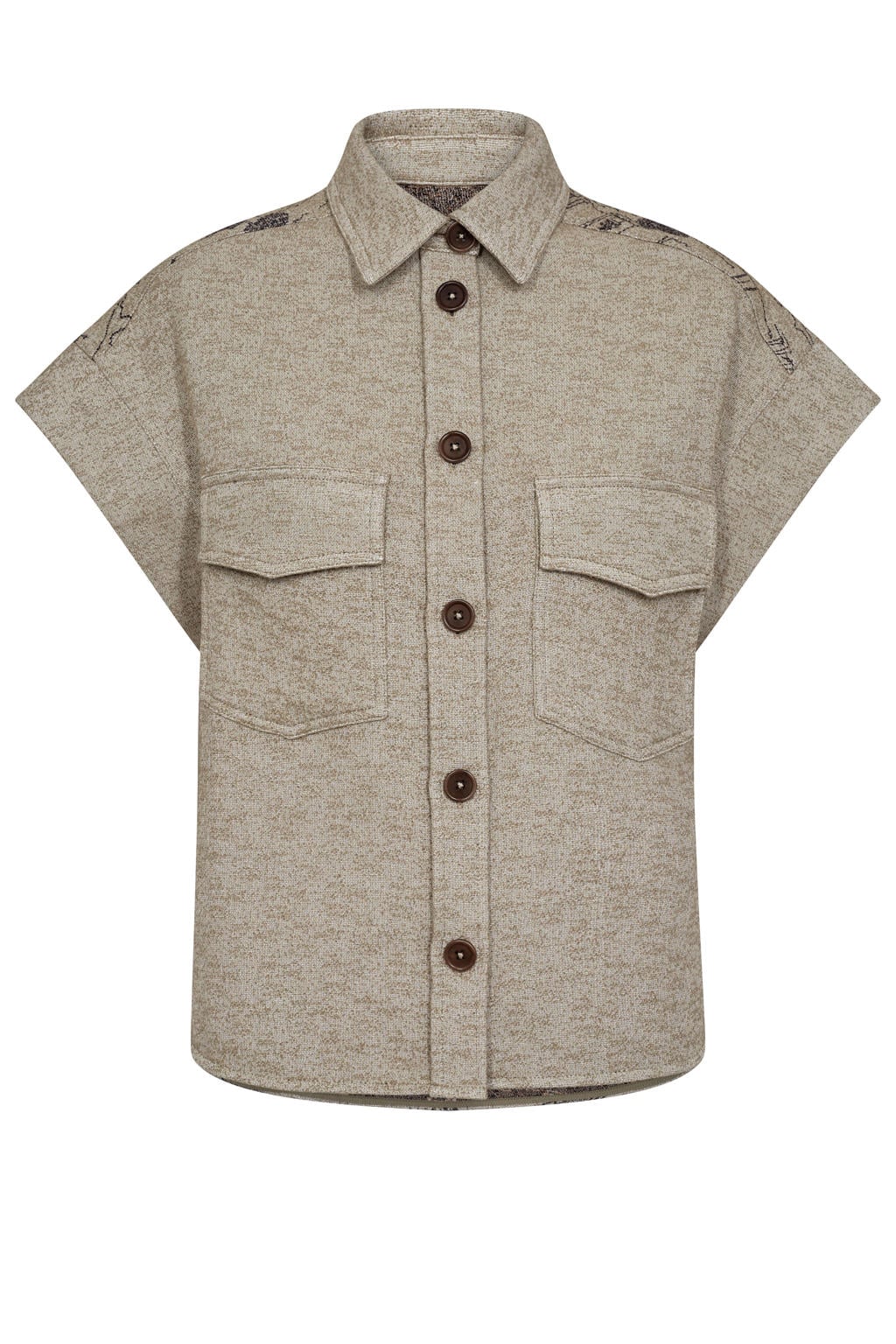 Mos Mosh blouse lichtbruin