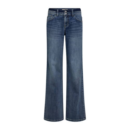 Mos Mosh wide leg jeans dark blue denim afbeelding