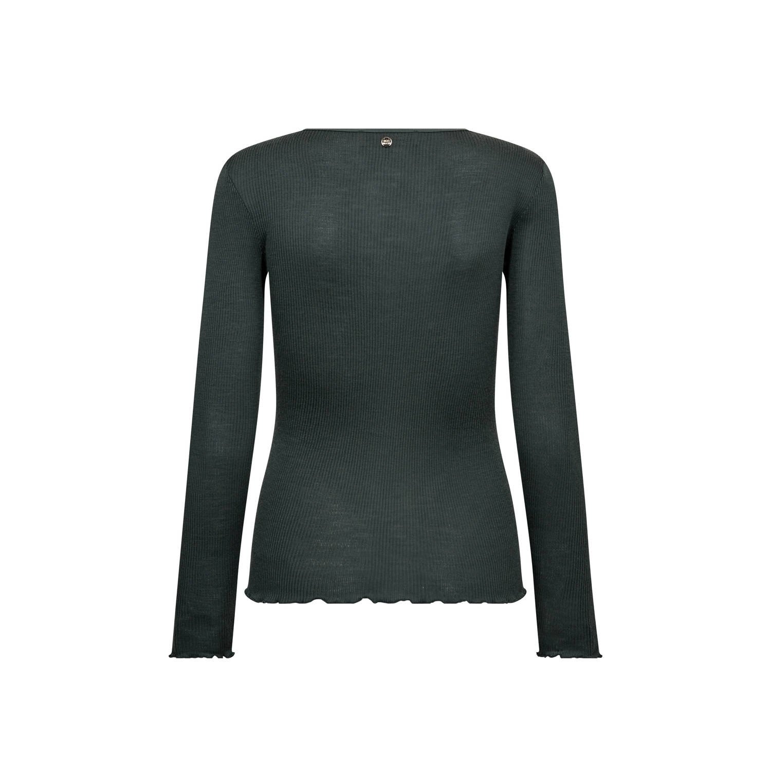 Mos Mosh wollen longsleeve grijs