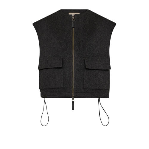 Mos Mosh wollen gilet donkerrood afbeelding