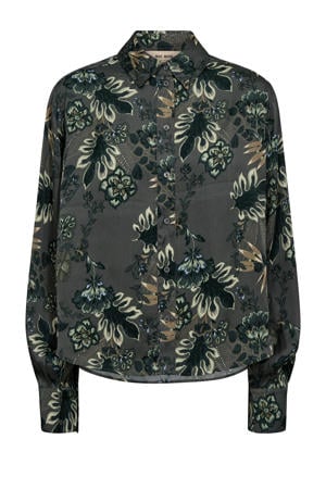 blouse grijsgroen
