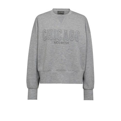 Mos Mosh sweater grijs melange afbeelding