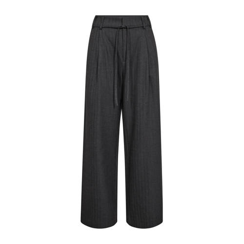 Mos Mosh flared regular waist pantalon grijs melange afbeelding
