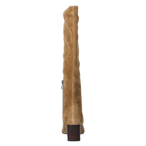 Inuovo suède hoge laarzen cognac afbeelding